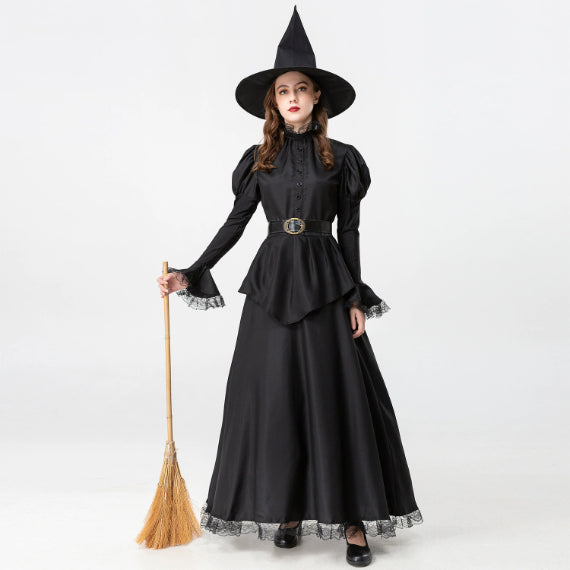Halloween Costume Black Witch Parent-child Clothing - Discount Halloween City