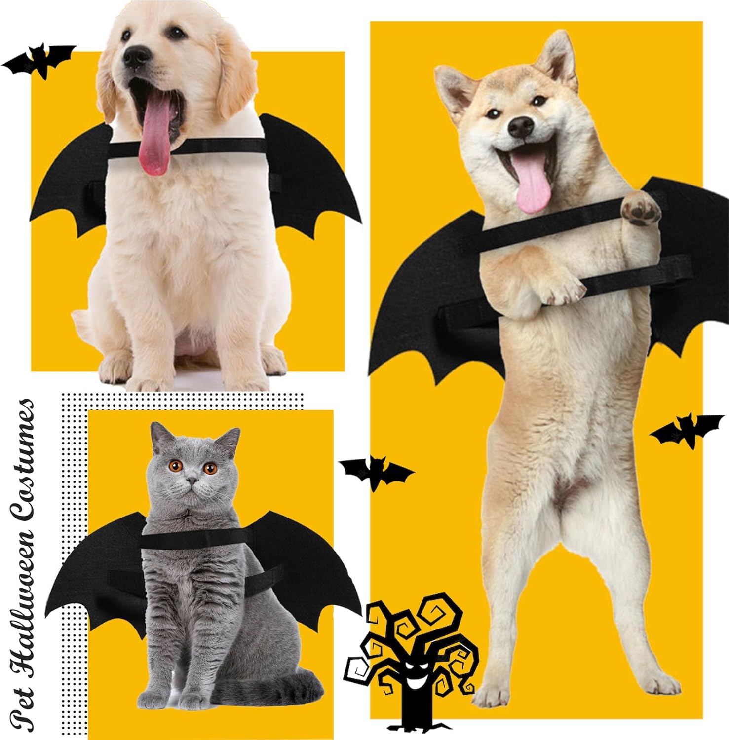 Dog Halloween Costumes Dog Bat Costume Cool Luminous - Discount Halloween City