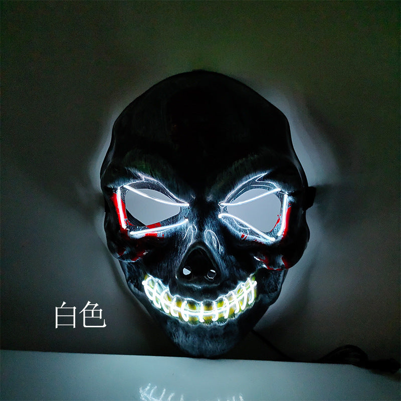 Halloween Horror Skull Led Luminous Mask - Discount Halloween City