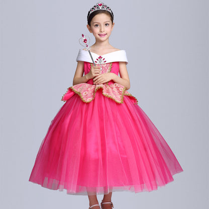 Princess Aurora Dress Girls Halloween Costume Performance - Womens Costumes