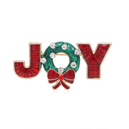 Halloween Snowman Christmas Tree Corsage Alloy Dripping - Costumes