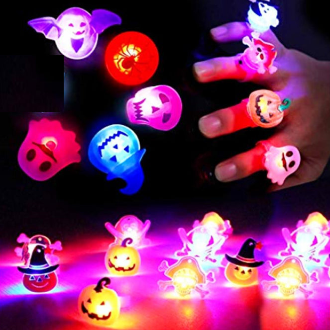 Halloween Decorations Glowing Brooch Ring - Discount Halloween City