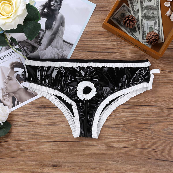 Halloween Maid Costume Sissy Latex Underwear Men Gay Feti - Discount Halloween City