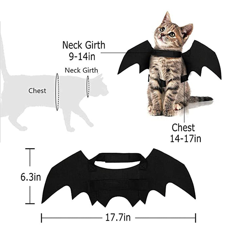 Halloween Pet Cat Small Dogs Bat Wings Cat Wings Accessories - Discount Halloween City