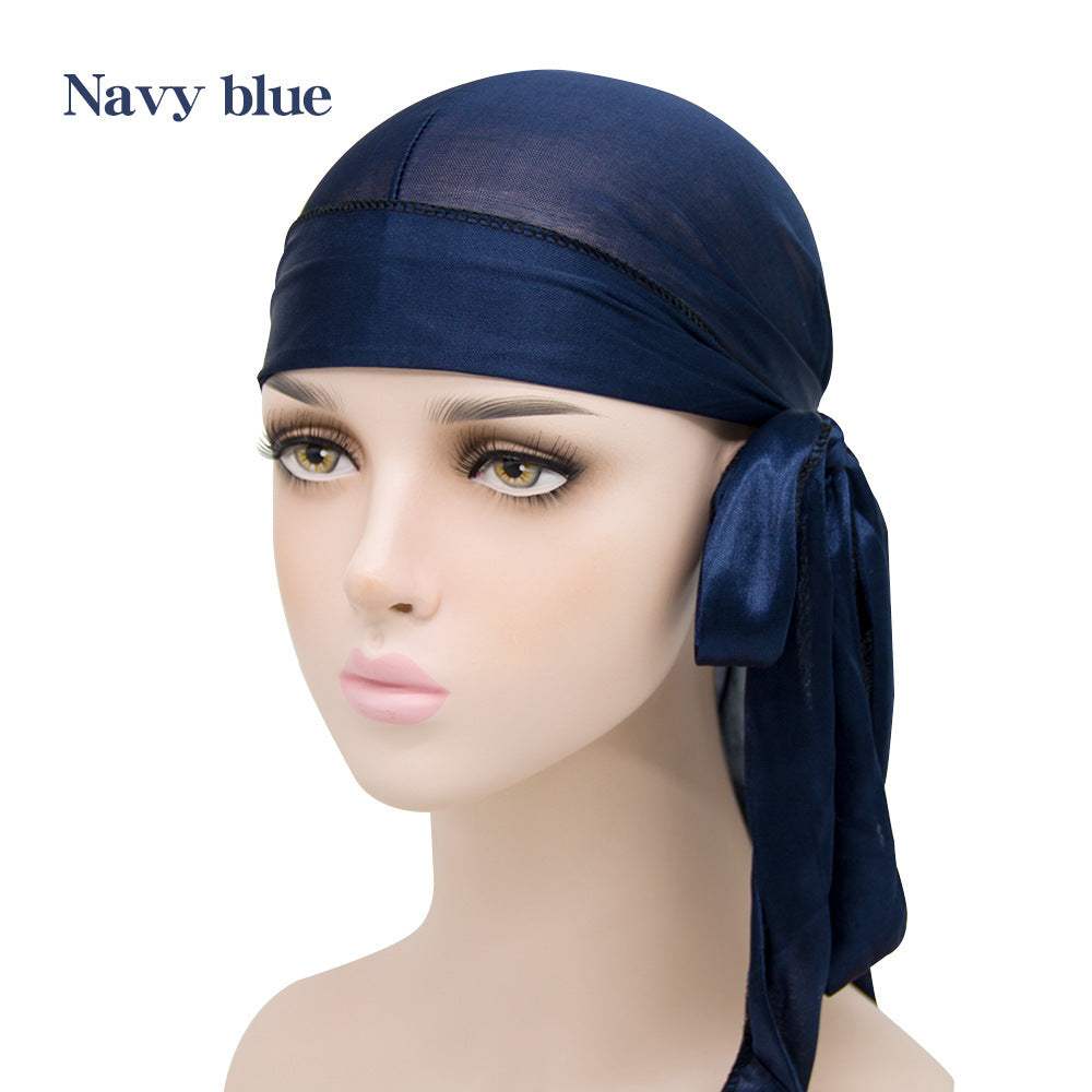 Unisex Satin Long Tail Headwrap Stretchy Pirate Hat and Hip - Discount Halloween City