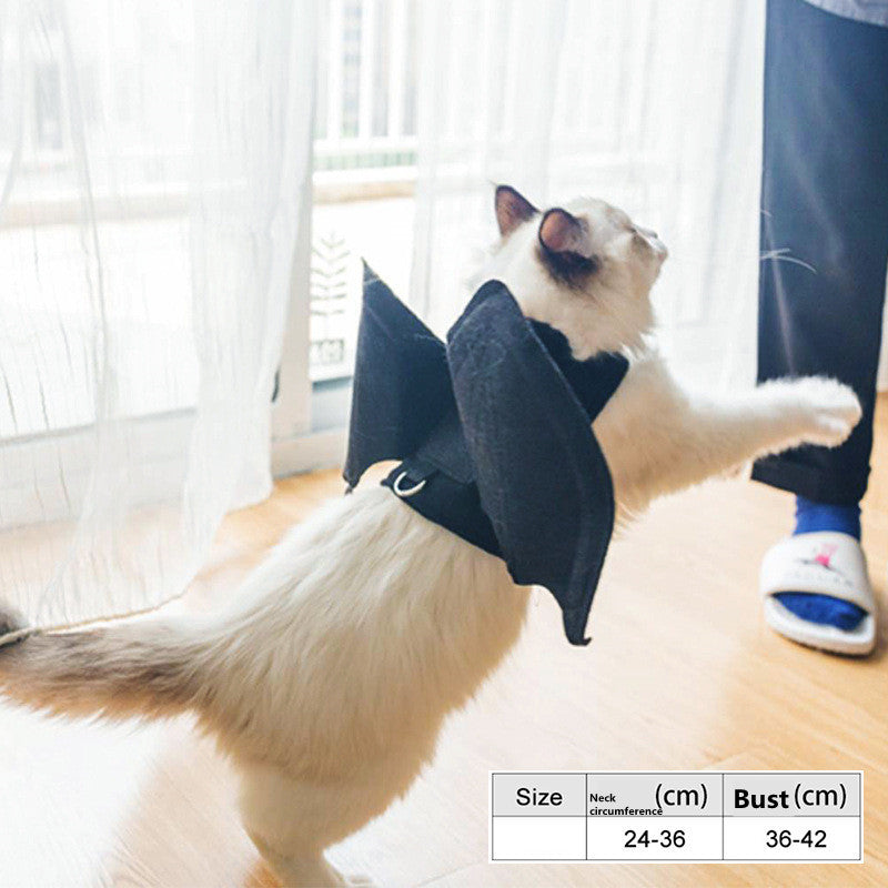 Halloween Pet Pumpkin Cloak Bat Wing Killer Makeover Costume - Discount Halloween City