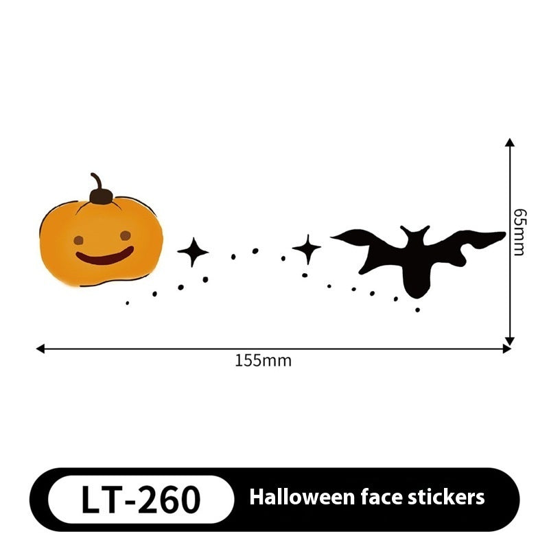 Halloween Makeup Stickers Dress Up Cute Painted - Discount Halloween City