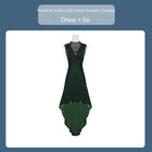 Green Dress Lace Up