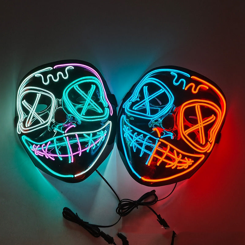 Halloween EL Horror Full Face Glow Mask - Discount Halloween City