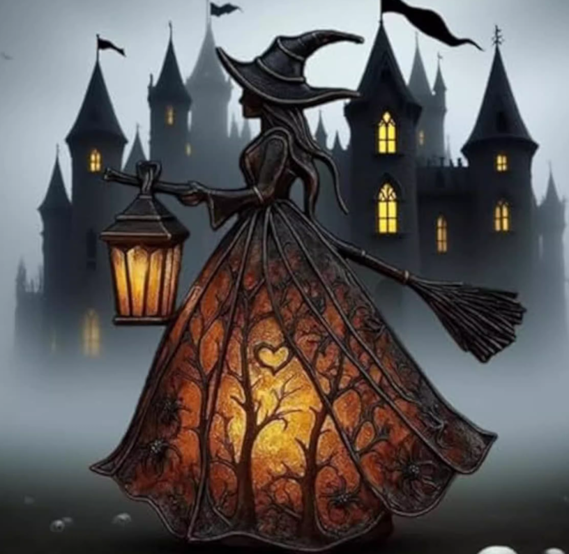 Witch Lamp Decoration Table Lamp - alternate view 3