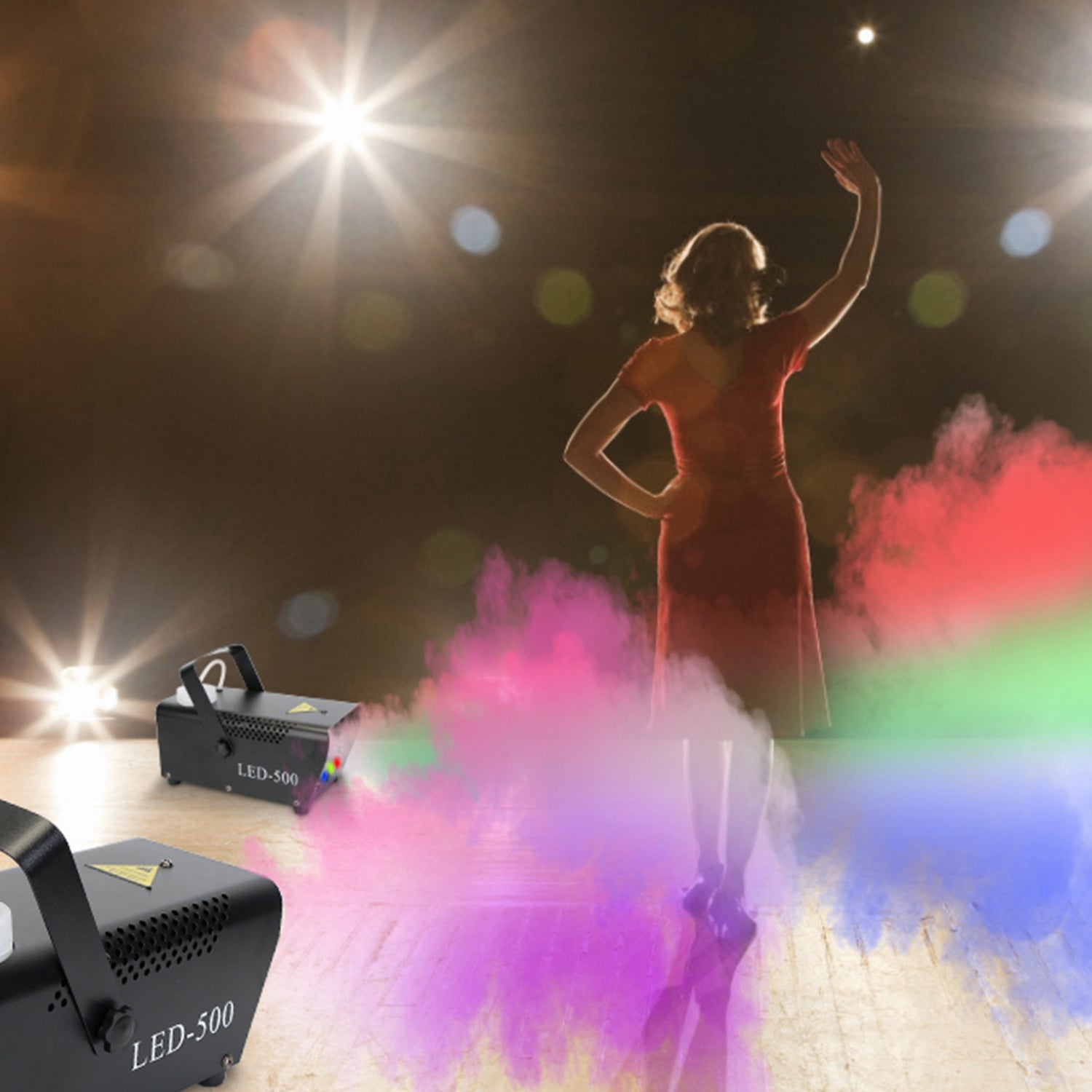 1pc 400W Fog Machine RGB LED Club DJ Fogger Rapid - alternate view 6