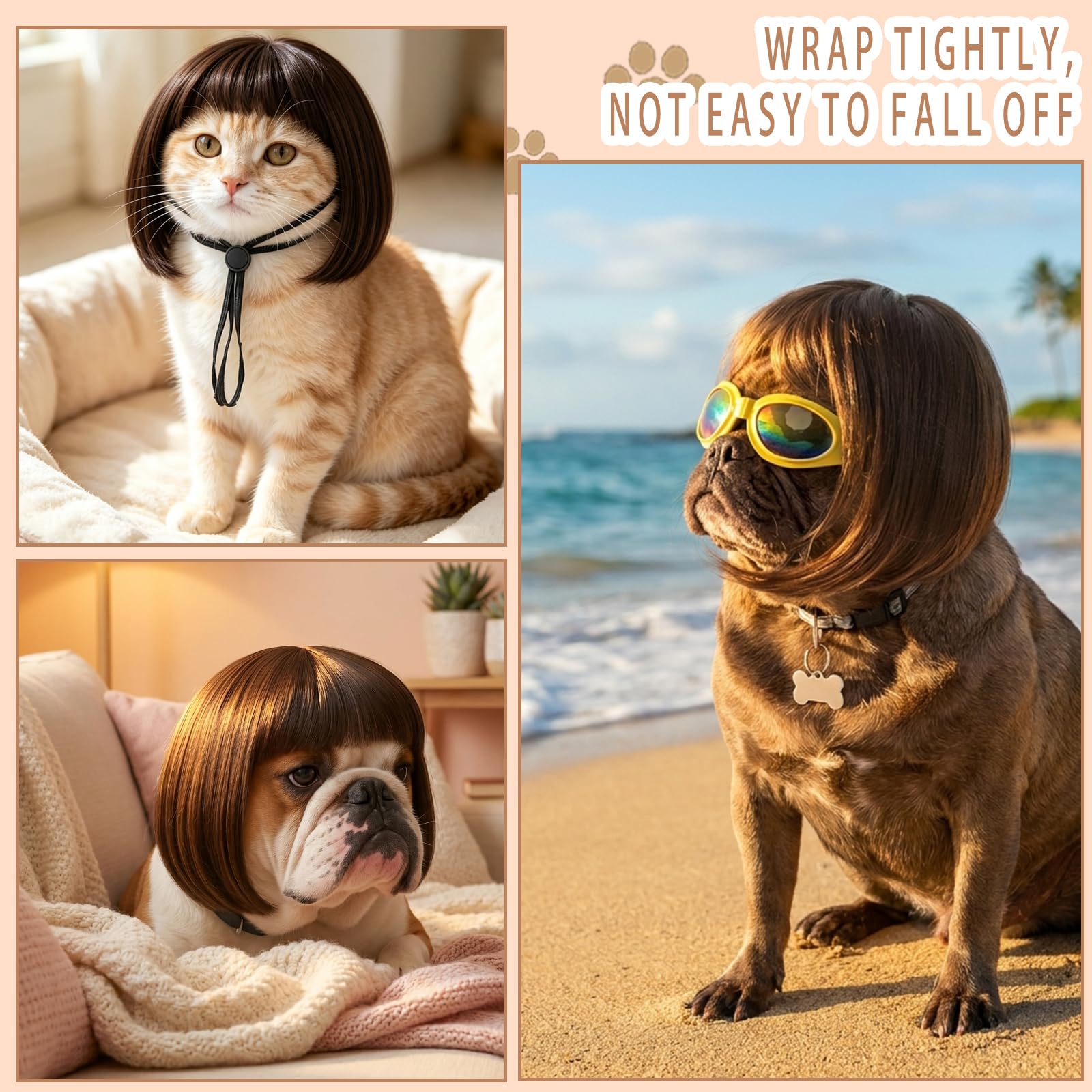 Pet Funny Cat and Dog Wig - alternate view 6