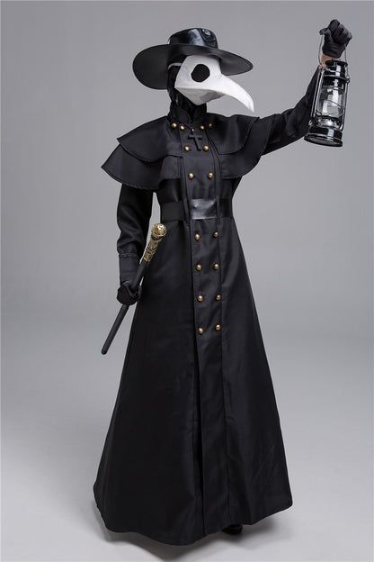 Halloween Dark Dungeon Hero Costume Crow Mouth Plague Doctor | Masks | Hats - Gloves
