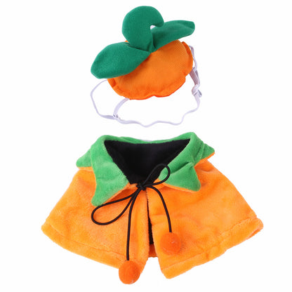 Halloween Pumpkin Double-sided Dog Cloak Cat Ornaments - Discount Halloween City
