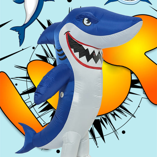 Halloween Funny Cartoon Doll Costume Big Shark - Costumes