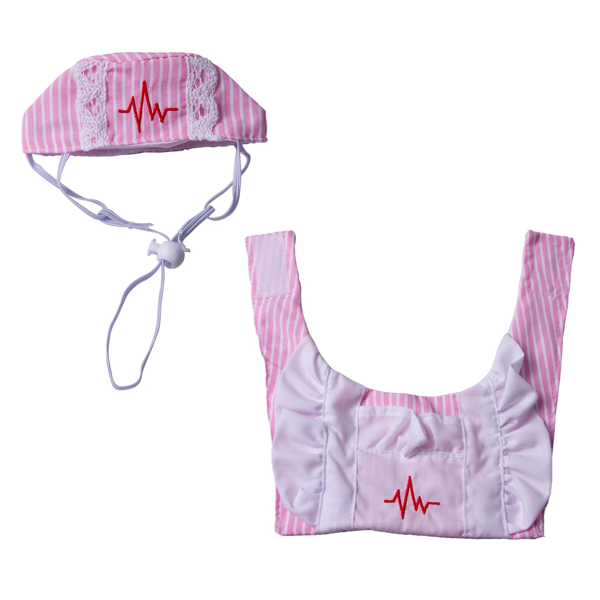 Cat Pink Nursing Outfit Bib with Velcro Closure and Hat for - Discount Halloween City