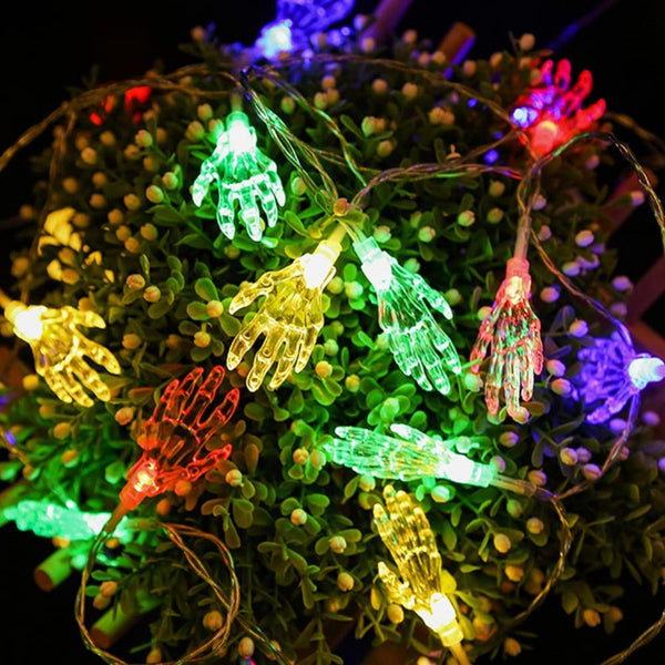 LED String Lights Halloween Ghost Hand for Outdoor - Discount Halloween City