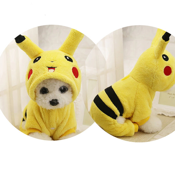 Pet Clothes Autumn Winter Cute Cat Cartoon Costume