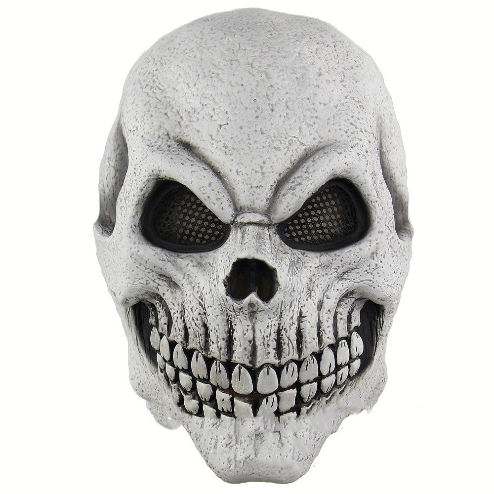 Halloween Face Mask Horror Latex Skull Mask Headgear - Discount Halloween City