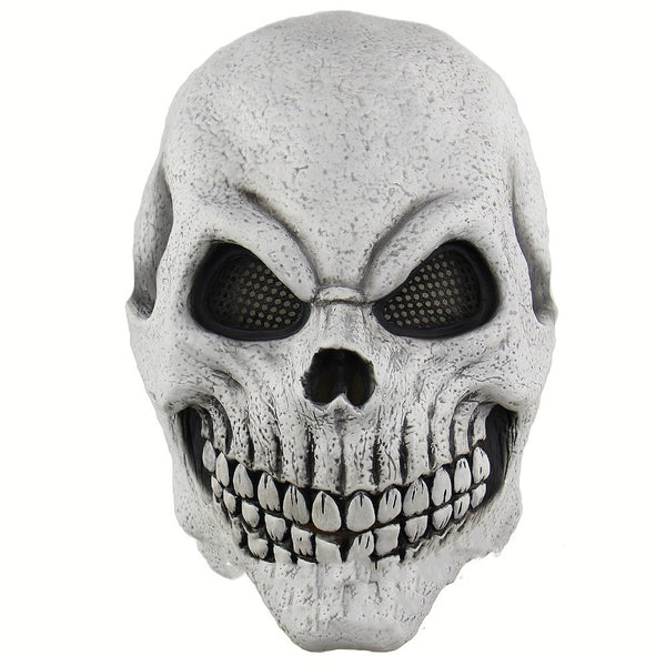 Halloween Face Mask Horror Latex Skull Mask Headgear - Discount Halloween City
