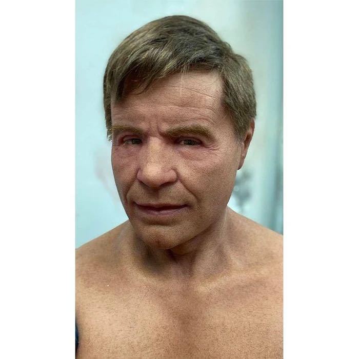 Face Wig Old Man Mask Headgear Halloween - Discount Halloween City