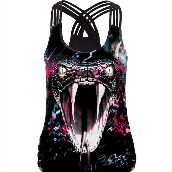 Women's 3D Horror Skeleton Undershirt