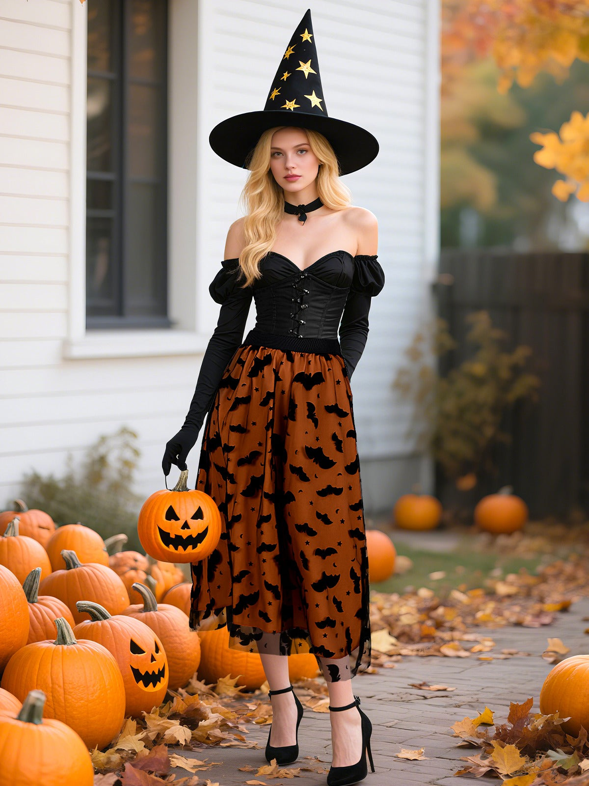 Halloween Women's Witchy Tulle Tutu Skirt - Discount Halloween City