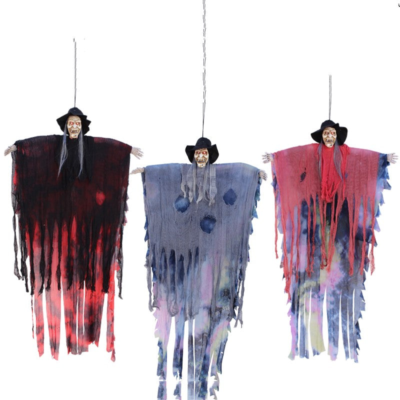 Halloween Big Hanging Ghost Horror Props Skull Decoration - Discount Halloween City