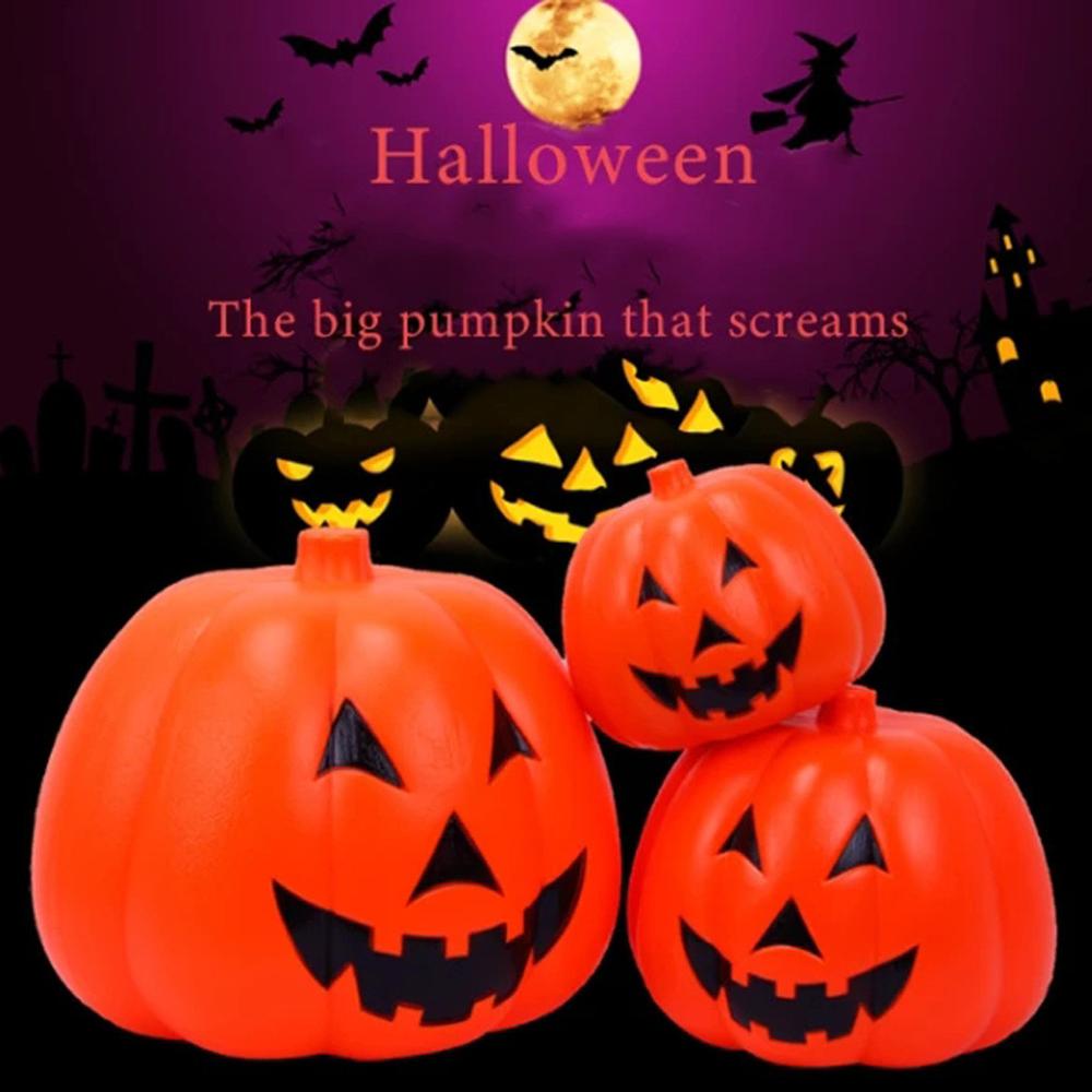 Pumpkin Halloween Lantern - Orange / S