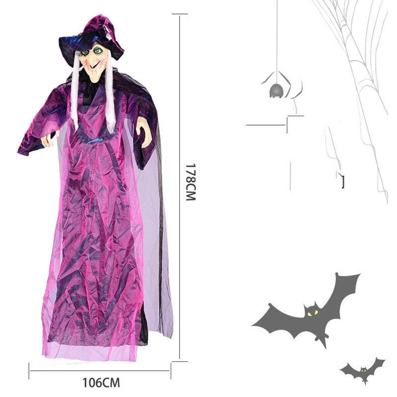 Voice-Activated Electric Witch Ghost Halloween Decoration - product image 4