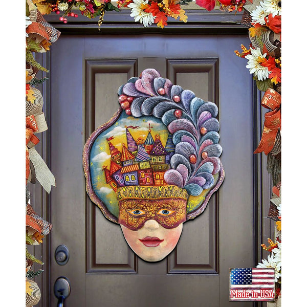 Carnival Mask Halloween Door Decoration
