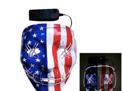 Halloween LED Light Up Mask - Discount Halloween City