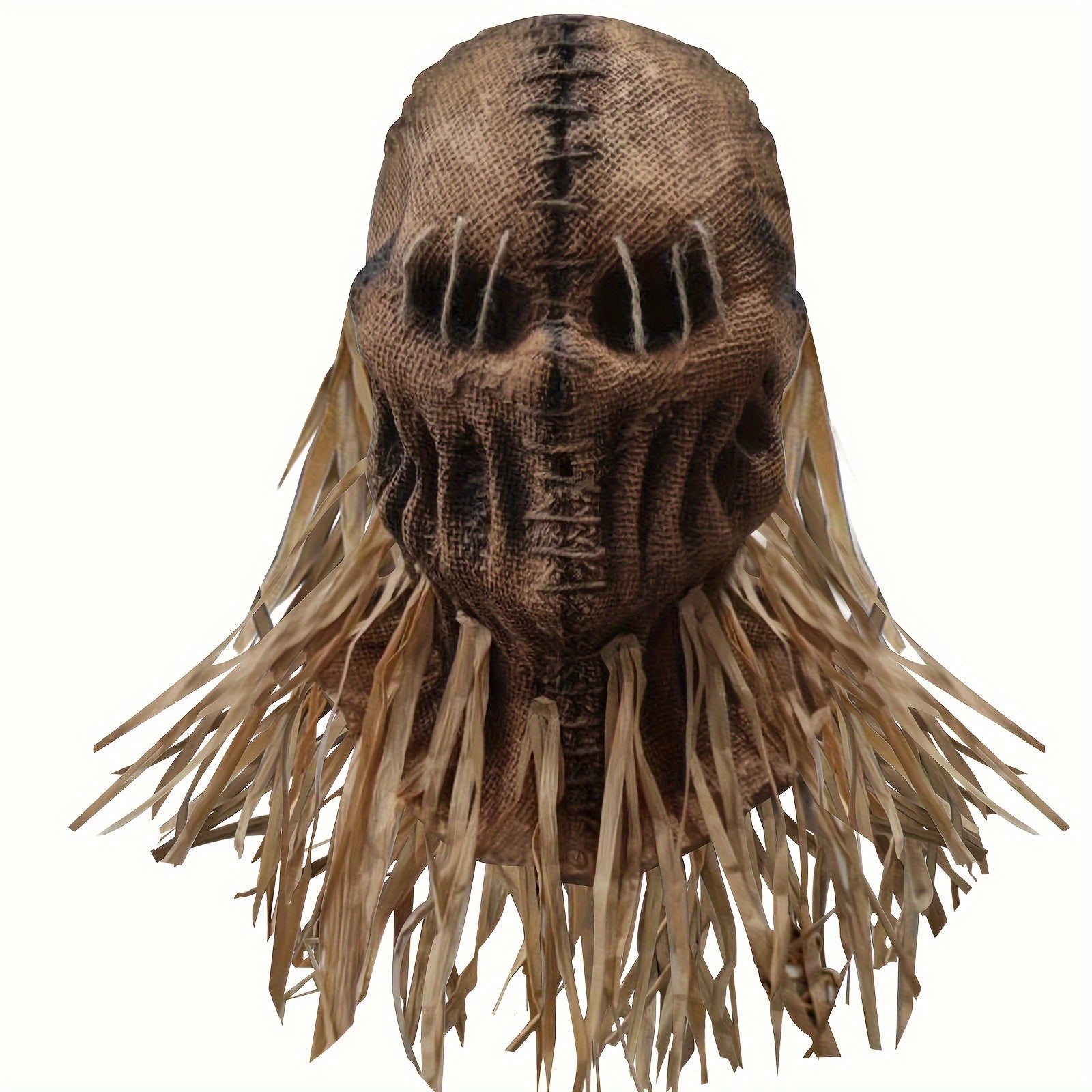 Horror Mask Scarecrow Style Halloween Costume-0