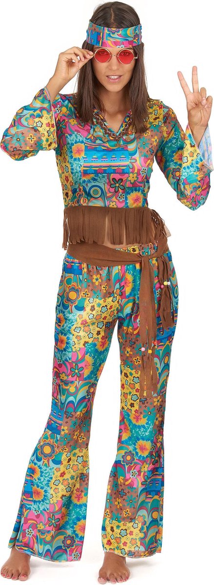 Smiffys 60s Groovy - Hippy Flower Power Costume