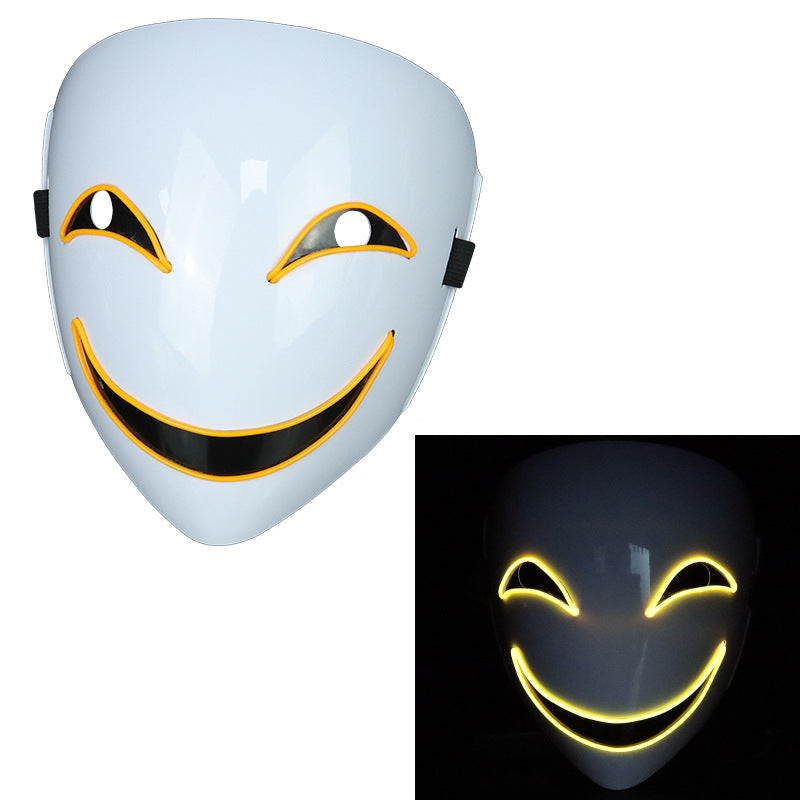 Glowing Black Halloween Mask - Discount Halloween City