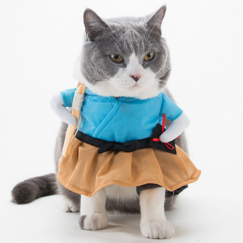 Funny Costume Uniform Suit Party Clothing for Cat Cosplay - Discount Halloween City