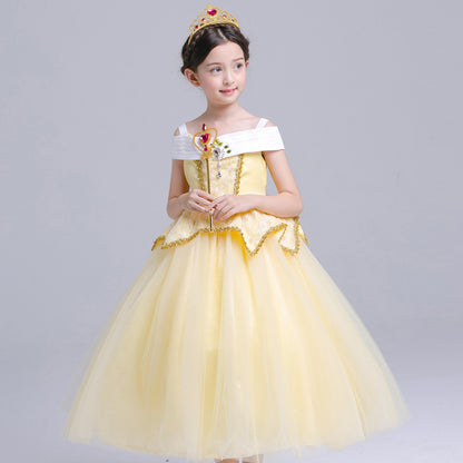 Princess Aurora Dress Girls Halloween Costume Performance - Womens Costumes