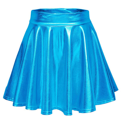 Cos Halloween Performance Costume Shiny Horn Pleated Mini - Costumes