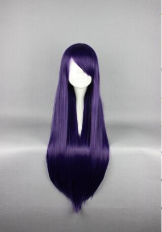 Long Straight Hair 80cm High Temperature Silk Wig