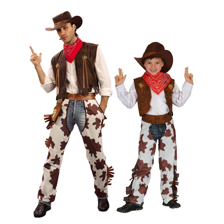 Kids' Boys and Girls Cowboy Christmas s Cowboy Costume - alternate view 2