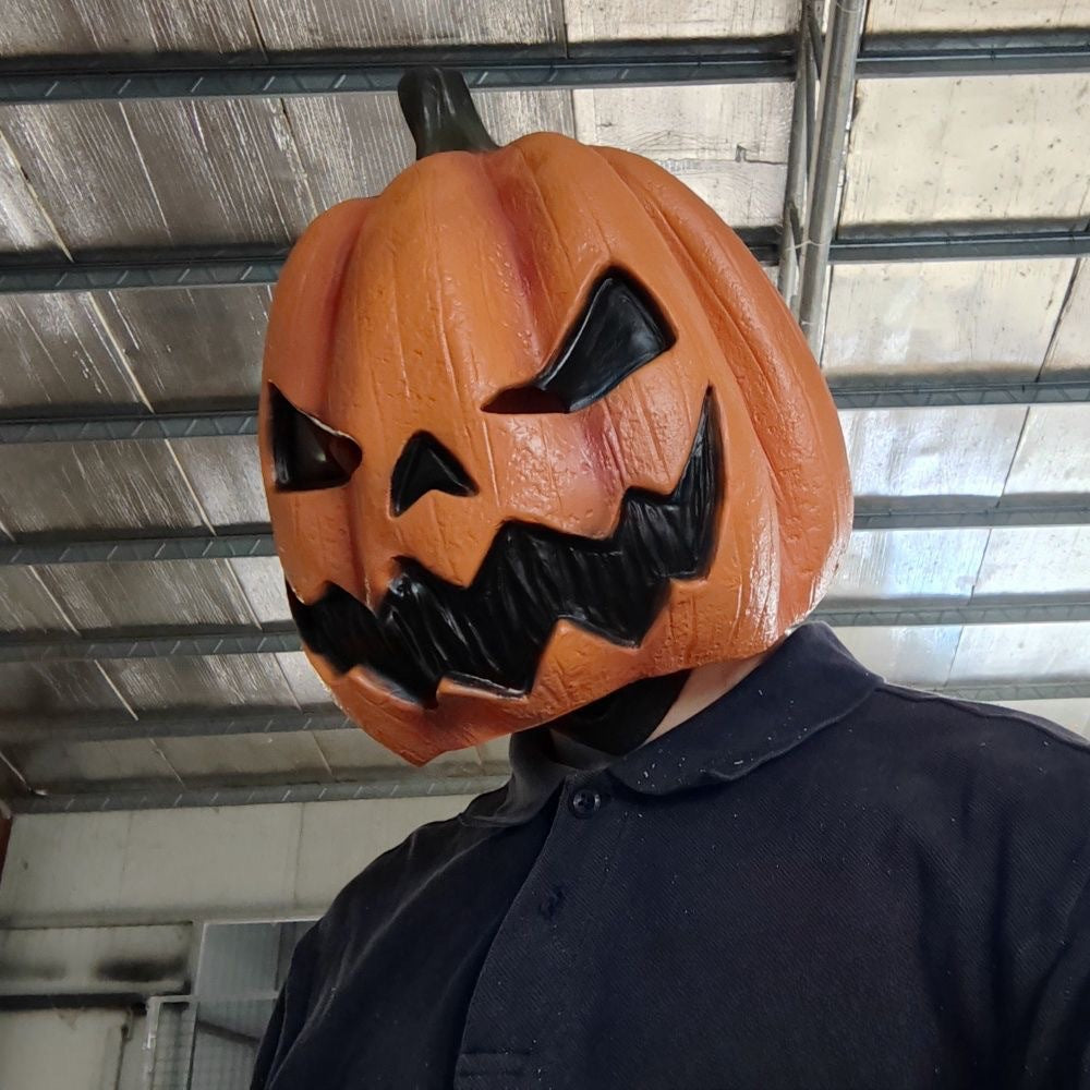Halloween Pumpkin Mask Masquerade Show Props - Discount Halloween City