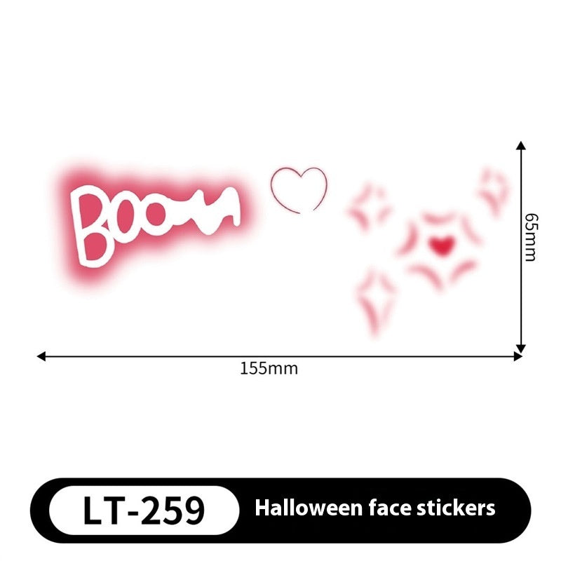 Halloween Makeup Stickers Dress Up Cute Painted - Discount Halloween City