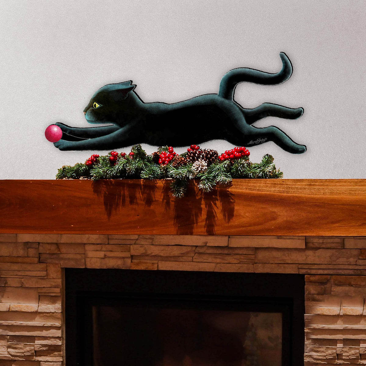 Black Cat Home Decor Outdoor Decor by L. Seeley - Pet Decor - 8512073F-LS