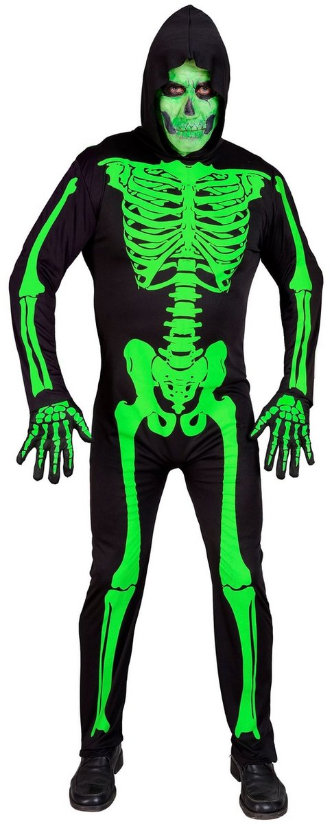 Skeleton Costume Adults Green