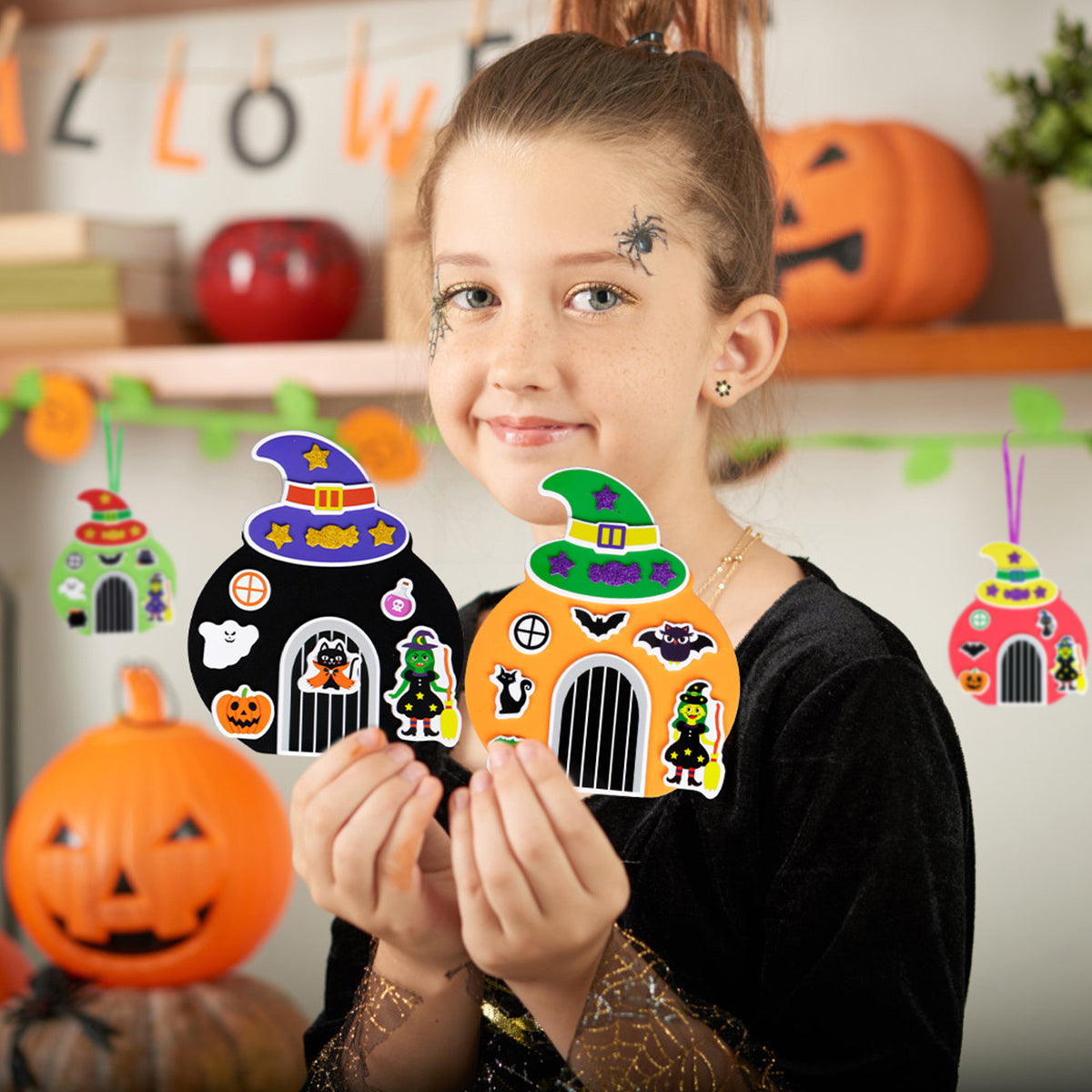 12-Piece Halloween Witch Door Craft Kit - product image 3