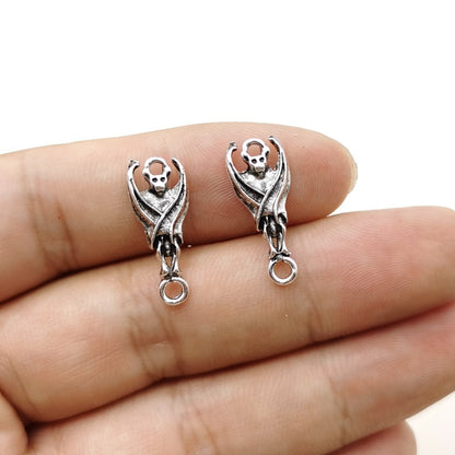 Double-hanging Bat Alloy Earrings - alternate view 3