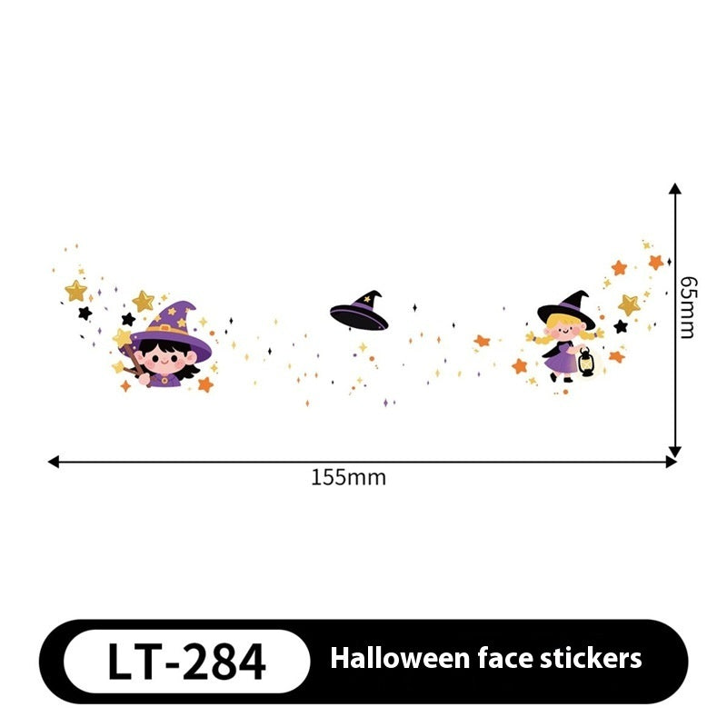 Halloween Makeup Stickers Dress Up Cute Painted - Discount Halloween City