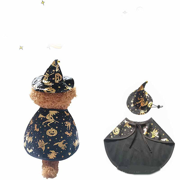 Pet Printed Wizard Cloak Set