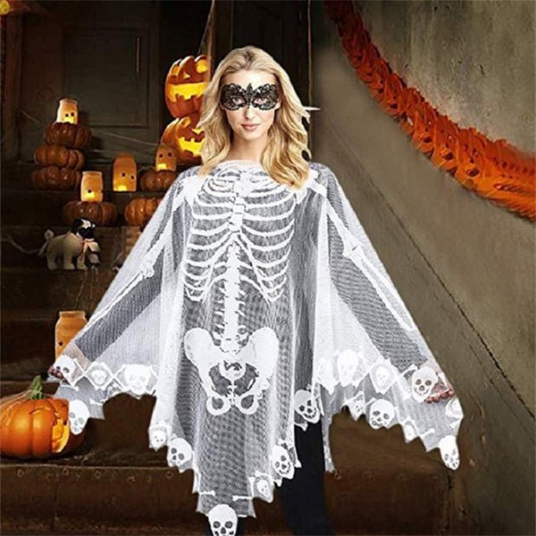 Adult and Simple Skeleton Shawl