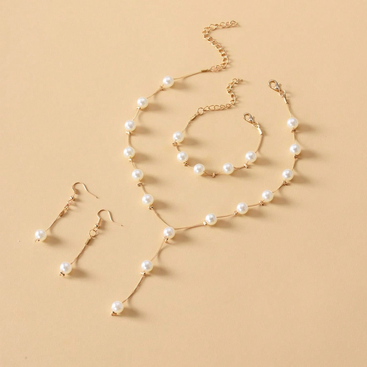 4-piece Imitation Pearl Earrings